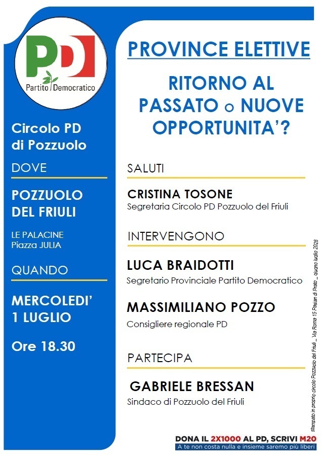 PROVINCE ELETTIVE : ritorno al passato o nuove opportunità?